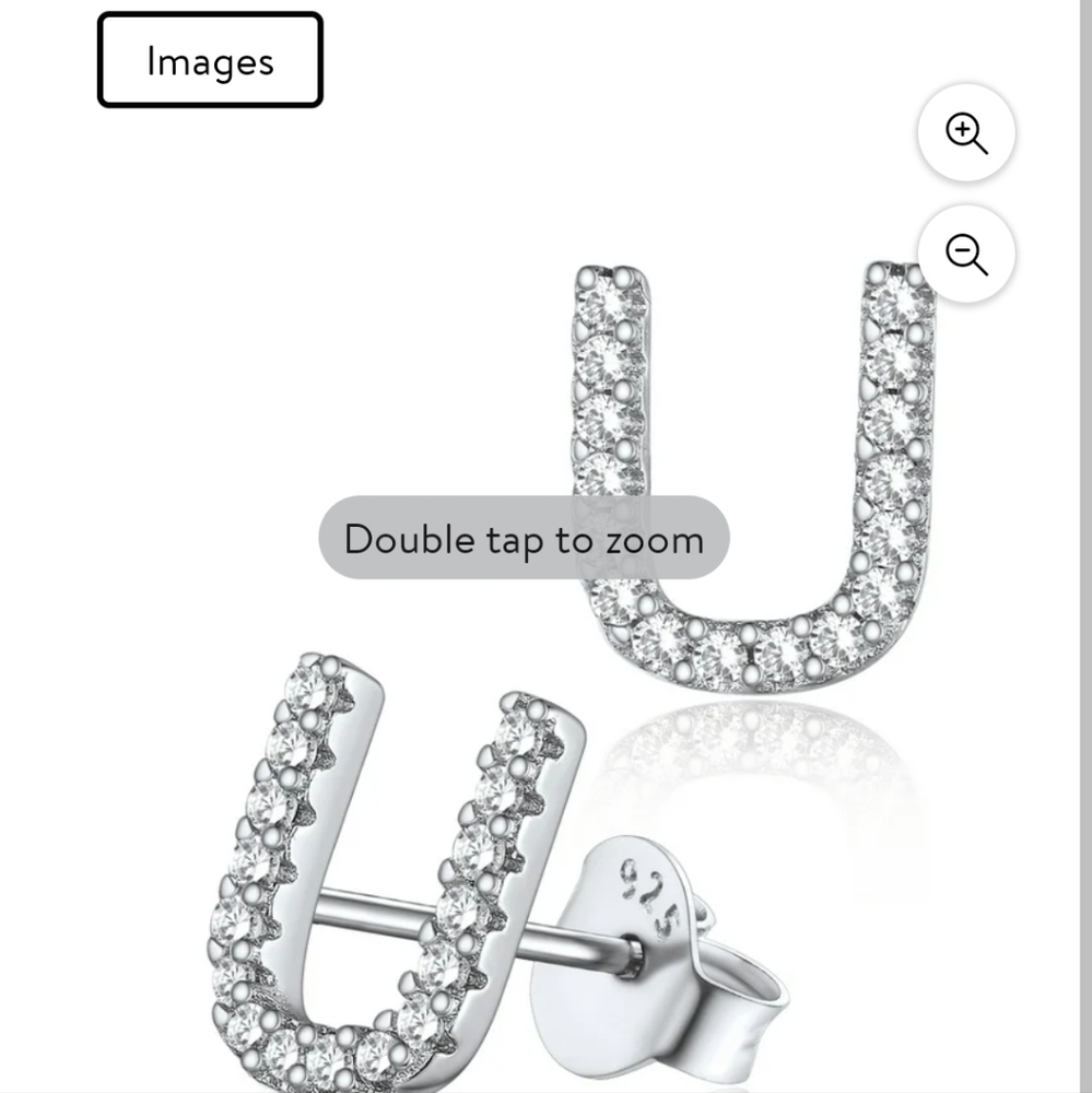 Silvora 925 stud U earrings